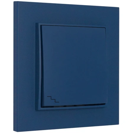 Włącznik schodowy z ramką kwadratową seria MINI kolor navy blue