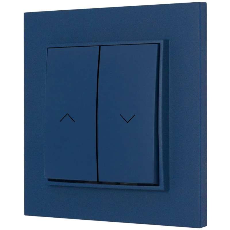 Włącznik roletowy zwierny z ramką kwadratową seria MINI kolor navy blue