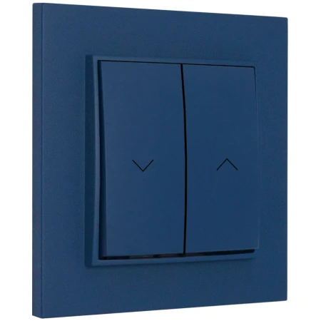 Włącznik roletowy z blokadą z ramką kwadratową seria MINI kolor navy blue