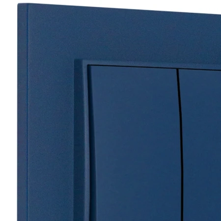Włącznik krzyżowy podwójny z ramką kwadratową seria MINI kolor navy blue