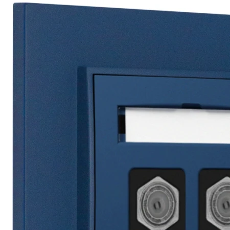 Gniazdo antenowe 2x z ramką kwadratową seria MINI kolor navy blue
