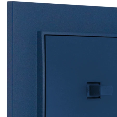 Włącznik schodowy w stylu USA ramka kwadratowa seria Mini kolor navy blue