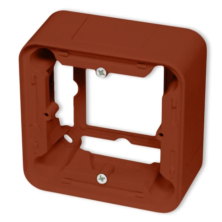 Włącznik schodowy podwójny USA zestaw natynkowy zaokrąglony Mini terakota