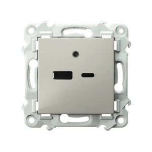 Ładowarka USB A+C seria SZAFIR kolor Kaszmirowy beż symbol GPUSB-2Z/m/83